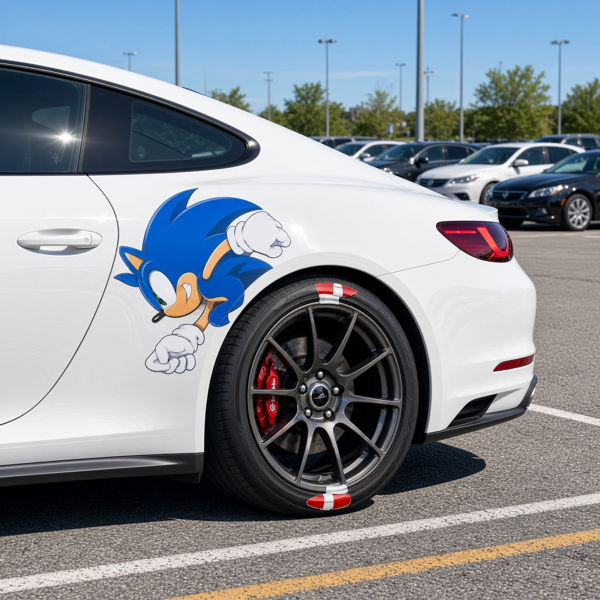 Sonic Inspired Car Sticker Set